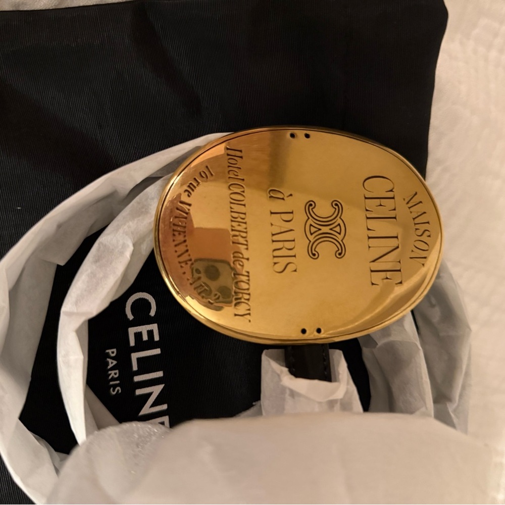 Celine Teen Belt with Gold Belt Buckle - Picture 9 of 13
